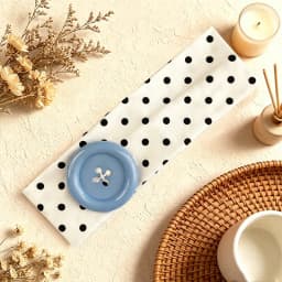 Dopamine Large Button Wave Dot Elasticity Headband Fashion INS Style Elastic Headband Sports Fitness Sweat-absorbent Hairband