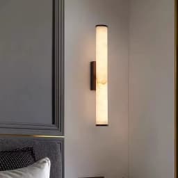 Modern Copper and Black Wall Lamp Faux Marble Wall Light for Entryway Bedroom Dining Room Hallway Home Decor Lighting