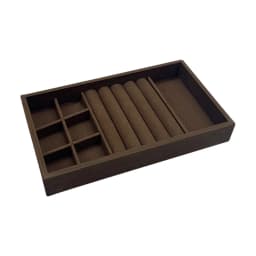 1 Pc, Walnut Wood Pattern Jewelry Box, Jewelry Tray, Suitable for Storing Necklaces, Rings, Earrings, and Ear Studs