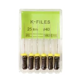 6Pcs/Pack Dental Endo Files Hand Use K Files Stainless Steel Root Canal Treatment Drills Endodontic Instruments