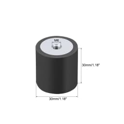 M4/5/6/8/10 Female Thread Rubber Shock Absorber Anti Vibration Pad Rubber-Metal Silentblock Type DD Rubber Mount Flat Base Block