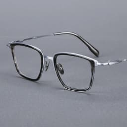 Luxury Brand Replica Acetate & Pure Titanium Glasses Large Size 155mm Big Face Ultra-light Eyeglass Unisex Ox Horn Grain Frame