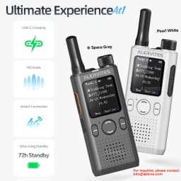 Baofeng AT1 Global Mini Walkie Talkie POC 4G/5G Network Lifetime Free Use Create Groups Unlimited Distance ALERVITES Ham Radio