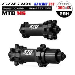 GOLDIX M370 Bicycle Hub 6-Bolt Disc Brake 28Hole Straight Pull Spoke Sealed Bearing 36T Ratchet HG/XD/MS Hub Type Standard/BOOST