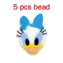 5pcs Silicone Cartoon Beads Pacifier Chain Baby DIY Care Nipple Chain Fittings