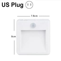 EU US UK AU Plug LED Motion Sensor Night Lights Living Room Auto Dusk Dawn Wireless Warm White Cabinet Lamp Decor Lighting