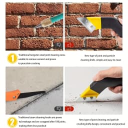 Tile Grout Saw Grout Removal Tool, Angled-Design Grout Hand Saw for Tile Cleaning, Removing Paint and More