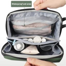 2026 New Dry Wet Separation Wash Bag Large Capacity Storage Bag Waterproof Women Makeup Bag Suitable for Travel Pouch Organizer