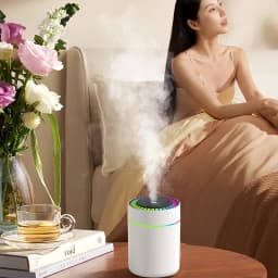 180ML Mini USB Electric Air Humidifier with Essential Oil Aroma Diffuser Mist Maker Lights for Car Home Bedroom