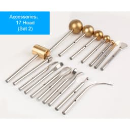 220V/110V Double-layer Inner Pyrographic Device Fabric Flowers Ironing Machine 17 Heads Soldering Iron Fabric Flower Making Tool