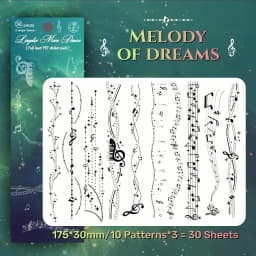 30 Sheets Korean Style Deco Sticker Pack - Cute & Stylish Holographic Foil Stamping Sticker for Kpop Toploader, Journals & More