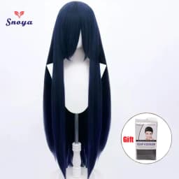 Snoya 100cm Synthetic Fluffy Corn Perm Cosplay Wig Pink Red Blue Purple Anime Party Long Wig for Women