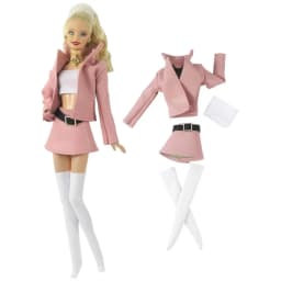 Doll Casual Wear PU Leather Jacket Coat Skirt for 1/6 BJD Dolls Handmade Female Doll Clothes Jeans Pants For 30cm Doll Accessory