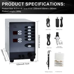 Jewelry Pulse Spot Welding Machine with Argon Protection for Gold Silver Repair and Metal Jewelry Making Tool