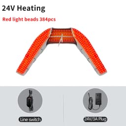 660nm Red Light Heating Pad Arm Wrap 384 LED Relieve Hand Fatigue Wellness Protector Home Relax Joint Comfort