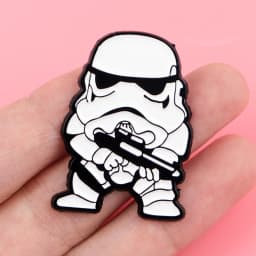 Vintage Enamel Pins Cool Robot Badge Sci-Fi Movie Lapel Pin for Jeans Cute Cartoon Pin for Backpacks Collectible Gift for Fans