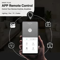 Tuya US-Spec Smart Plug 10A with Wi-Fi Connectivity, Timer Function, and Voice Control—Ideal for Smart Homes