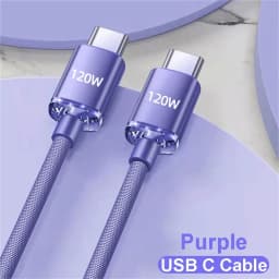 NNBILI 120W 6A Fast Charge USB Type C Quick Charge Cable For Samsung S23 Xiaomi 14 Huawei Phone Fast Charging Cable Data Cables