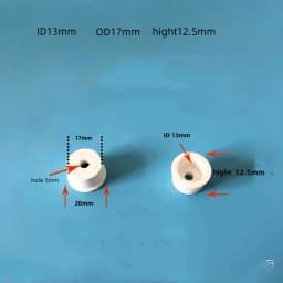 10PCS Ceramic Insulating Beads Ceramic Sleeve T-Casing Electric Heating Tube High Temperature Insulating Ceramic Plug