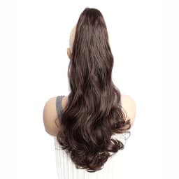 Synthetic Long Curly Ponytail Heat-resistant Claw Clip in Hair Extension Daily Easy to Wear Hairpiece for Women