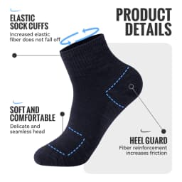 WRELS 1/2/3pairs Merino Wool Socks Hiking Socks Warm Cushion Socks Moisture Wicking Socks Thermal Breathable Soft Sports Socks