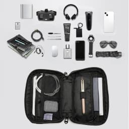 OZUKO Men's Handbag Multi Functional Commuter Crossbody Bag Simple Waterproof Multi Zone Digital Storage Bag