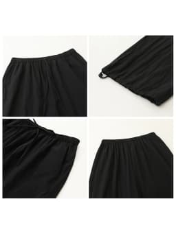 CHIC VEN New Women Pants Solid Loose Casual Wide Leg Pant Elastic Waist Female Thin Trousers Pleated Spring Summer 2026