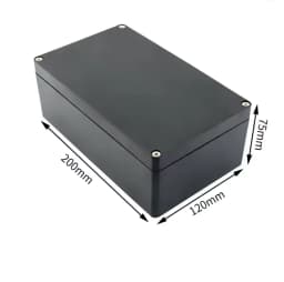Black and white outdoor waterproof box Plastic box Electronic engineering box instrument waterproof junction box shell