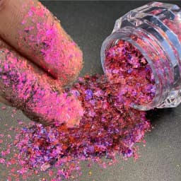 12 Colors Chameleon Glitter Flakes Irregular Untra-Thin Chameleon Yuki Glitter Sequins Mirror Effect Manicure Chameleon Sequins