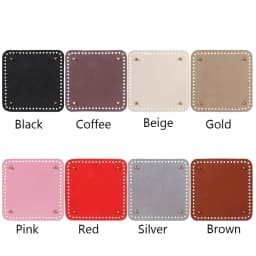 Square Bottom for DIY Knitted Bag PU Leather Bag Accessories Handmade Bottom DIY Crochet Bag Bottom Handbag Parts