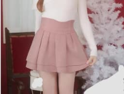 Popular Macaron Skirt Japanese Mine Series Spring and Autumn Women's Sweet Skirt Culottes Solid Color High Waist Short Skirts