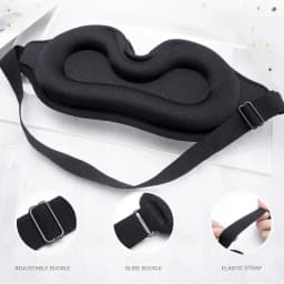 3D Block Out Light Sleeping Eye Mask Memory Foam Silk Sleep Mask Women Men For Eyes Sleep Masker Eye Shade Blindfold Sleep Aid