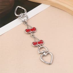 〔CC88〕1Piece Heart Buckle Cherry Bag Chain DIY Bag Strap Extension Replacement ,Women's Bag Decoration