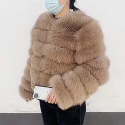 WEFURLENA 2026 New Real Fur Coat Winter Jacket Women natural large wool fox fur coat Street warm long sleeve detachable vest