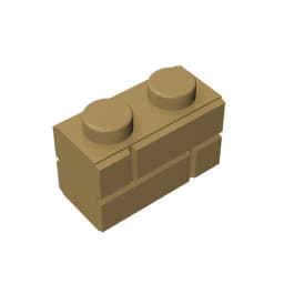 Gobricks GDS-631 Profile brick 1x2 single gro. compatible with lego 98283 children's DIY Educational Building Blocks Technical