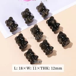 1 Pc Natural Stone Gold Silver Obsidian Carved Bead Cat Paw Pixiu Animals Cute Bead With Hole For Jewelry Making Diy Necklace