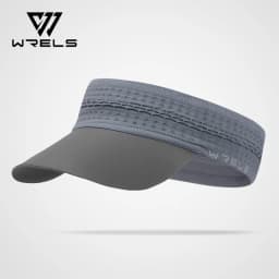 WRELS Sun Visor Hat Breathable Topless UV Protection Sports Cap Adjustable Outdoor Sports Tennis Golf Running Sunscreen Cap