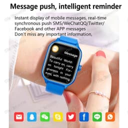 2026 New Smart Watch Bluetooth Call Message Reminder 24 Hour Health Monitoring Smart Watch Gift for Men and Women Ht22