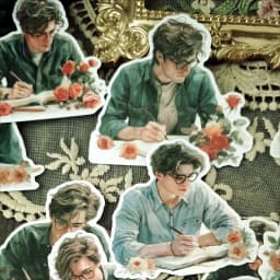 17pcs Creative Cute Self-made Boy Likes Reading Books Scrapbooking Stickers /Decorative DIY Craft Photo Albums Art Supplies