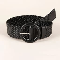 New Spring and Summer Straw Belt with Retro Style, Hand-Woven with PP Grass and Elastic Band, Suitable for Pairing with Dresses