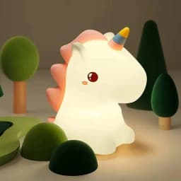 GGbingo Unicorn Silicone USB LED Night Light Cute Baby Bedroom Nursery Decor for Home Bathroom Easter Christmas Birthday Dorm