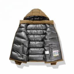 Graphene Self-heating Puffer Jackets Men Winter Thick Windproof Hooded Padded Jacket High Quality Ultralight Down Parka Coat Man