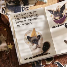 100pcs Magic Animal Party Series Tin Box Stickers Handbook Material Stickers DIY Scrapbook Picture Book Diary Notebook Tablet Ph