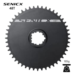 SENICX Direct Mount Chainring 40T 42T 48T 50T 3-Bolt Solid Ring Narrow-Wide Teeth (NW) Compatible 11/12/13 Speed
