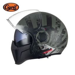 Modular Motorcycle Helmet Full Face Open Face Retro Helmets DOT ECE APPROVED CYRIL OP12A Capacete De Moto Masculino