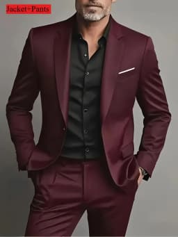 2 Pieces Extra Large Size Suits For Men Wedding Groom Tuxedos Prom Sets Business Male Blazer Trajes De Hombre