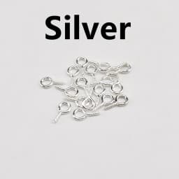 100-200Pcs/lot 4-6mm Screw Eye Pins Bails Charms Pendant Thread Eye Hooks Clasps For Jewelry Making Supplies