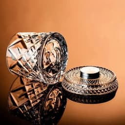 2PCS Whiskey Glasses Rotating Whisky Glass With Glass Base 360 Rotate Degrees Crystal Rum Glass For Cocktail Party Drinking Gift