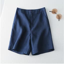 Women's Shorts Linen Half Knee Length Mid Wide Female Short Pants Bermuda Offer Aesthetic Hot Streetwear Korean Style For Summer