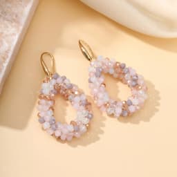 INKDEW Small Earrings National Flag Colors Water Drop Earrings for Women Handmade Beads Crystal Earrings Gift Jewelry EA124